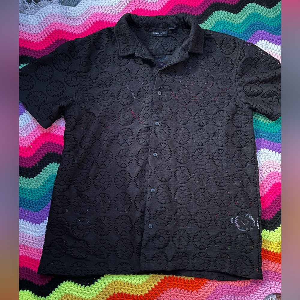 🧶3/$20 Black Lace Shirt